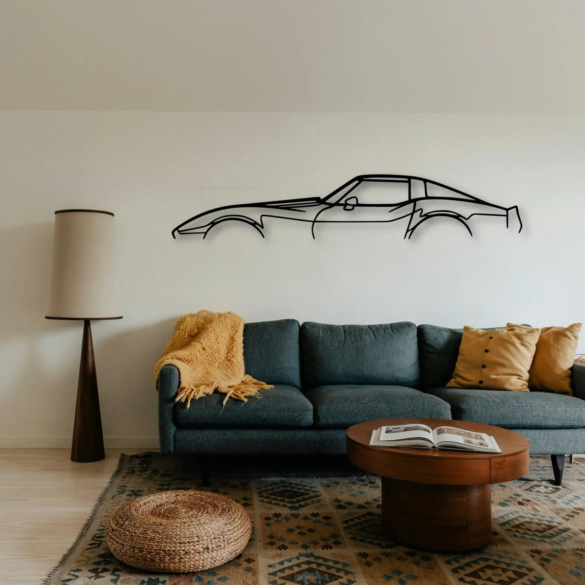 C3 1979 Classic Silhouette Metal Wall Art - Tinvibe