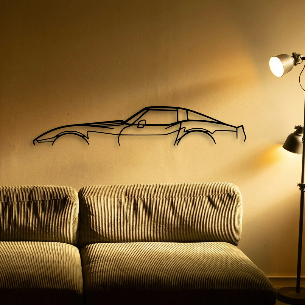 C3 1979 Classic Silhouette Metal Wall Art - Tinvibe