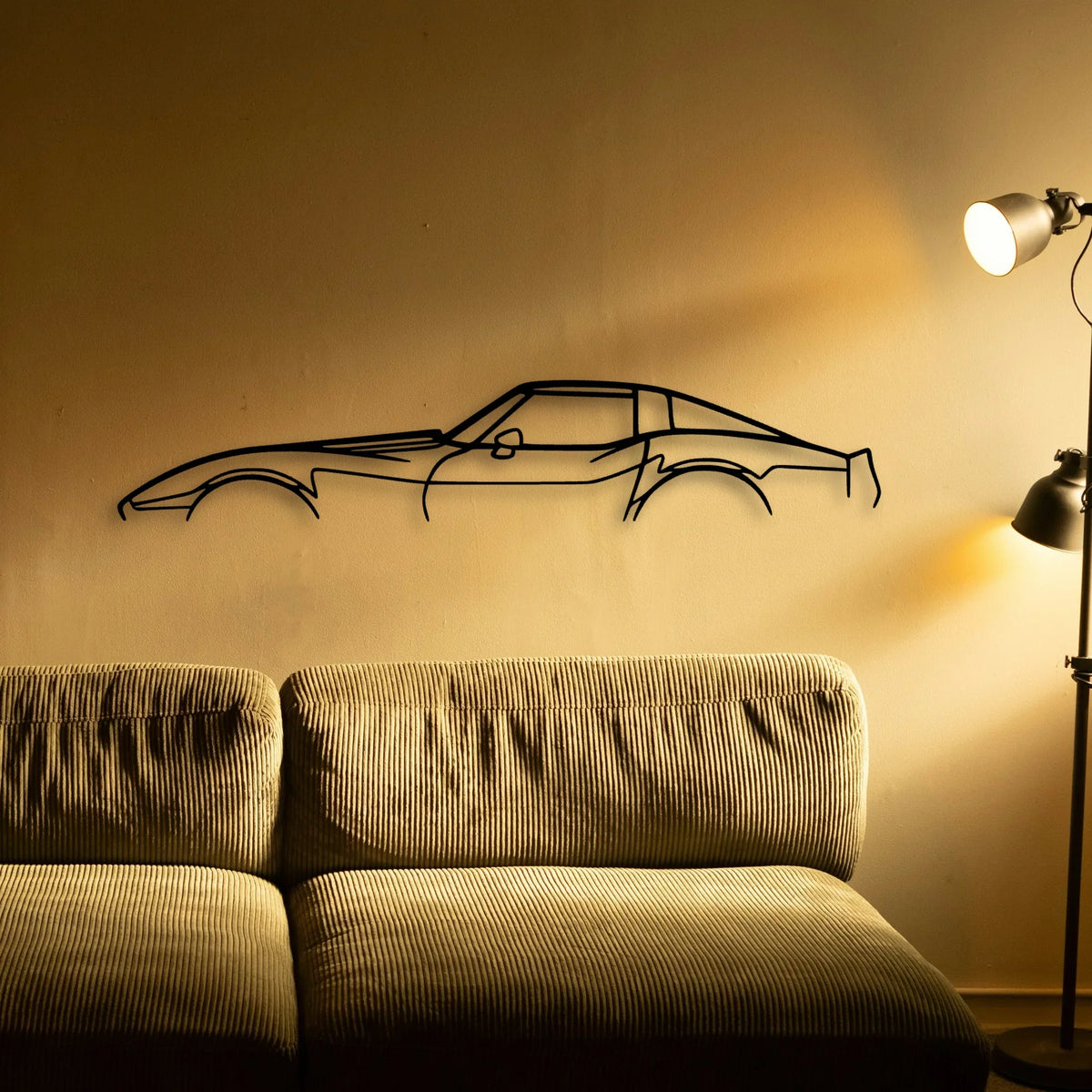 C3 1979 Classic Silhouette Metal Wall Art - Tinvibe