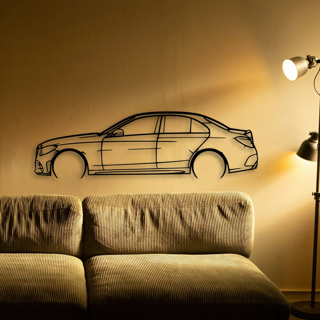 C43AMG 2 Classic Silhouette Metal Wall Art - Tinvibe