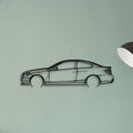 C63 AMG 3 Classic Silhouette Metal Wall Art - Tinvibe