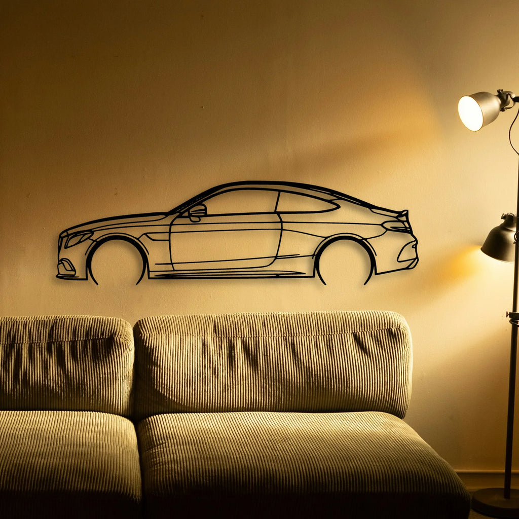 C63S 2019 Classic Silhouette Metal Wall Art - Tinvibe