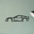 C6 Z06 3 Classic Silhouette Metal Wall Art - Tinvibe