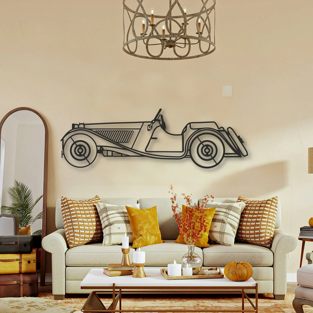 CLASSIC CAR Classic Silhouette Metal Wall Art - Tinvibe