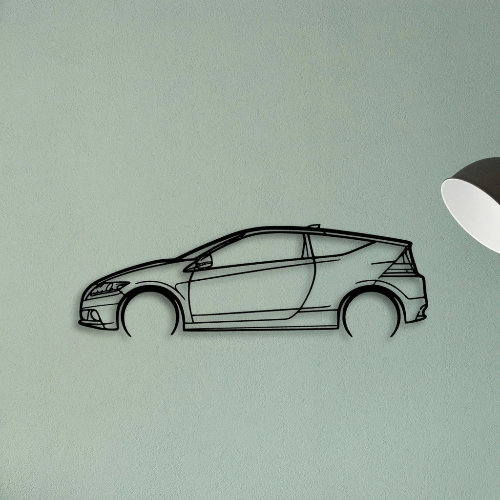 CR Z 2014 Classic Silhouette Metal Wall Art - Tinvibe