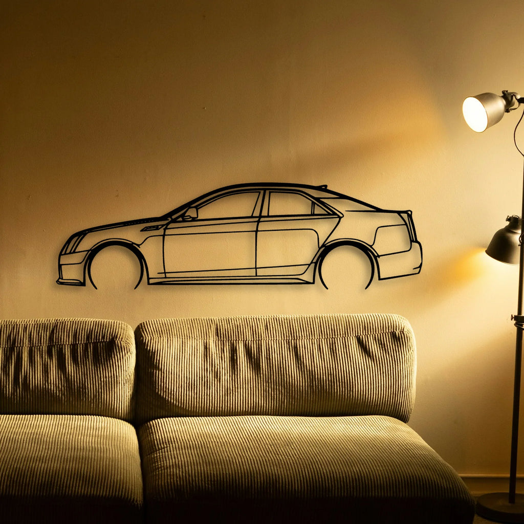 C V Classic Silhouette Metal Wall Art - Tinvibe