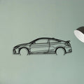Civic SI Coupe 2 Classic Silhouette Metal Wall Art - Tinvibe