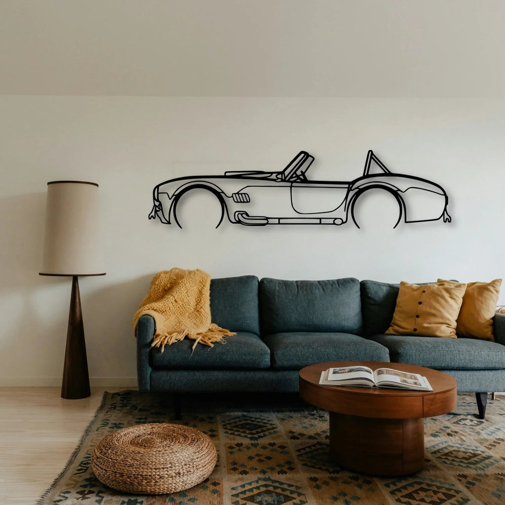 Cobra 1966 Classic Silhouette Metal Wall Art - Tinvibe