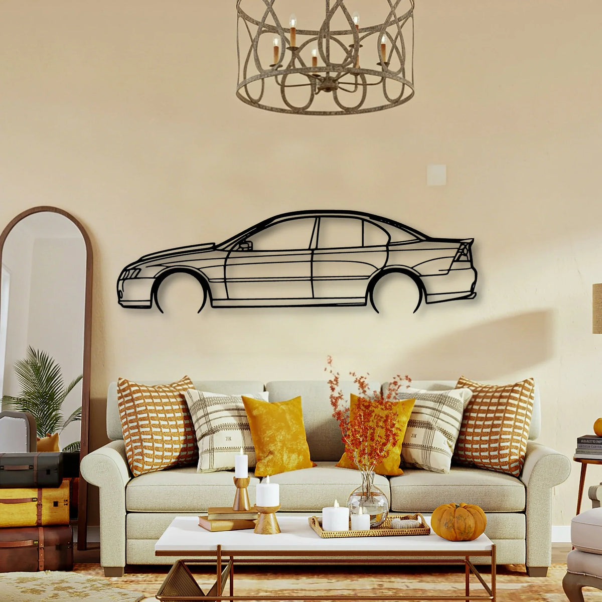 Commodore SS 2009 Classic Silhouette Metal Wall Art - Tinvibe