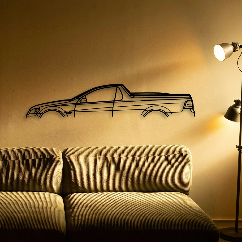 Commodore UTE 2011 Classic Silhouette Metal Wall Art - Tinvibe