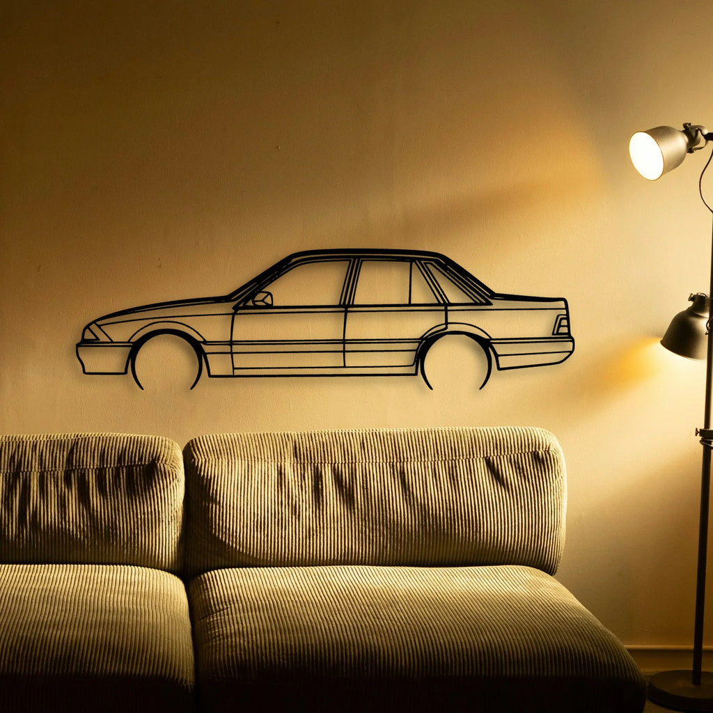 Commodore VL 1987 Classic Silhouette Metal Wall Art - Tinvibe