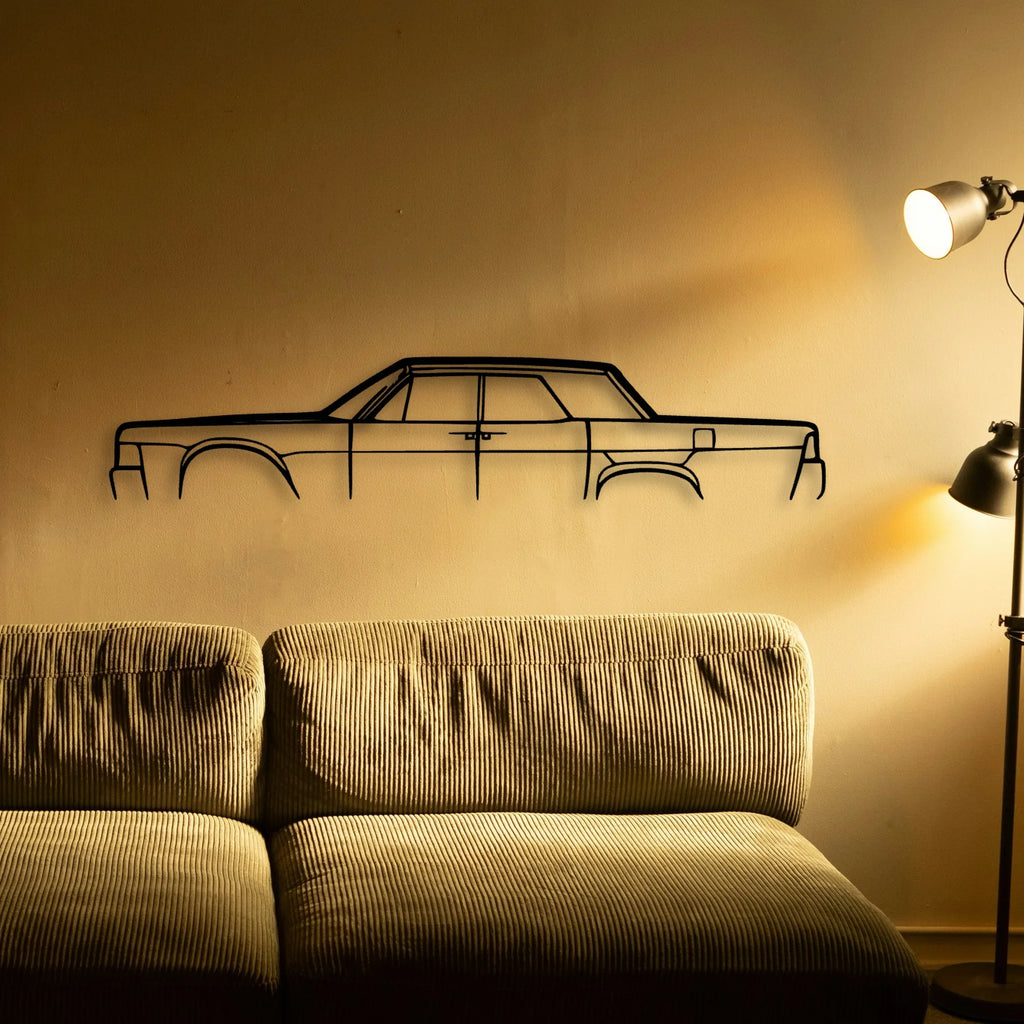 Continental Sedan Classic Silhouette Metal Wall Art - Tinvibe