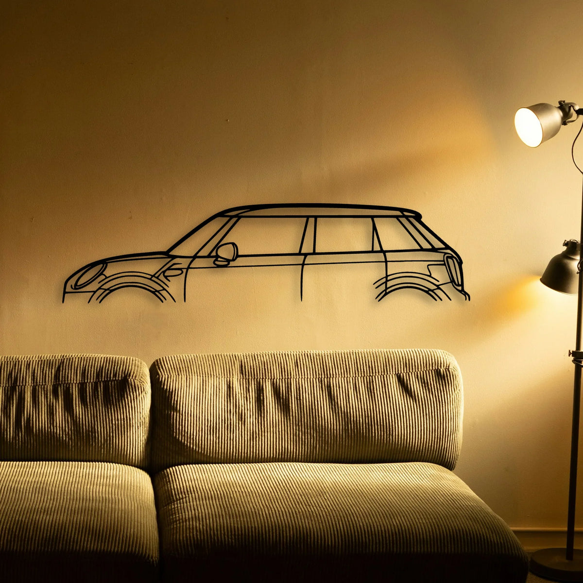 Cooper 2018 Classic Silhouette Metal Wall Art - Tinvibe