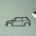 Cooper JCW 2010 Classic Silhouette Metal Wall Art - Tinvibe
