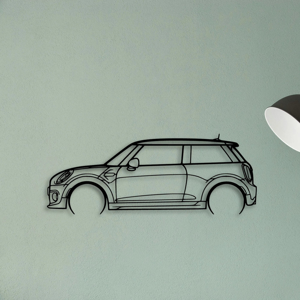 Cooper S 2015 Classic Silhouette Metal Wall Art - Tinvibe