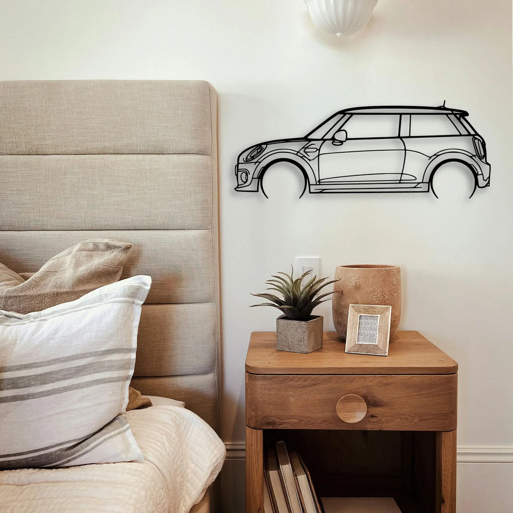 Cooper S 2015 Classic Silhouette Metal Wall Art - Tinvibe
