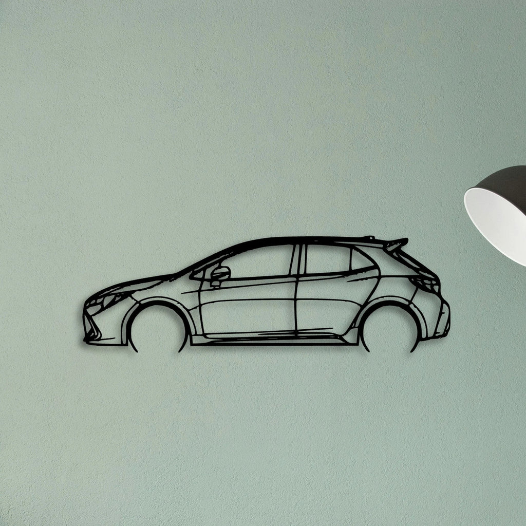 Corolla 2019 Classic Silhouette Metal Wall Art - Tinvibe