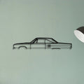 Coronet 1967 2 Classic Silhouette Metal Wall Art - Tinvibe