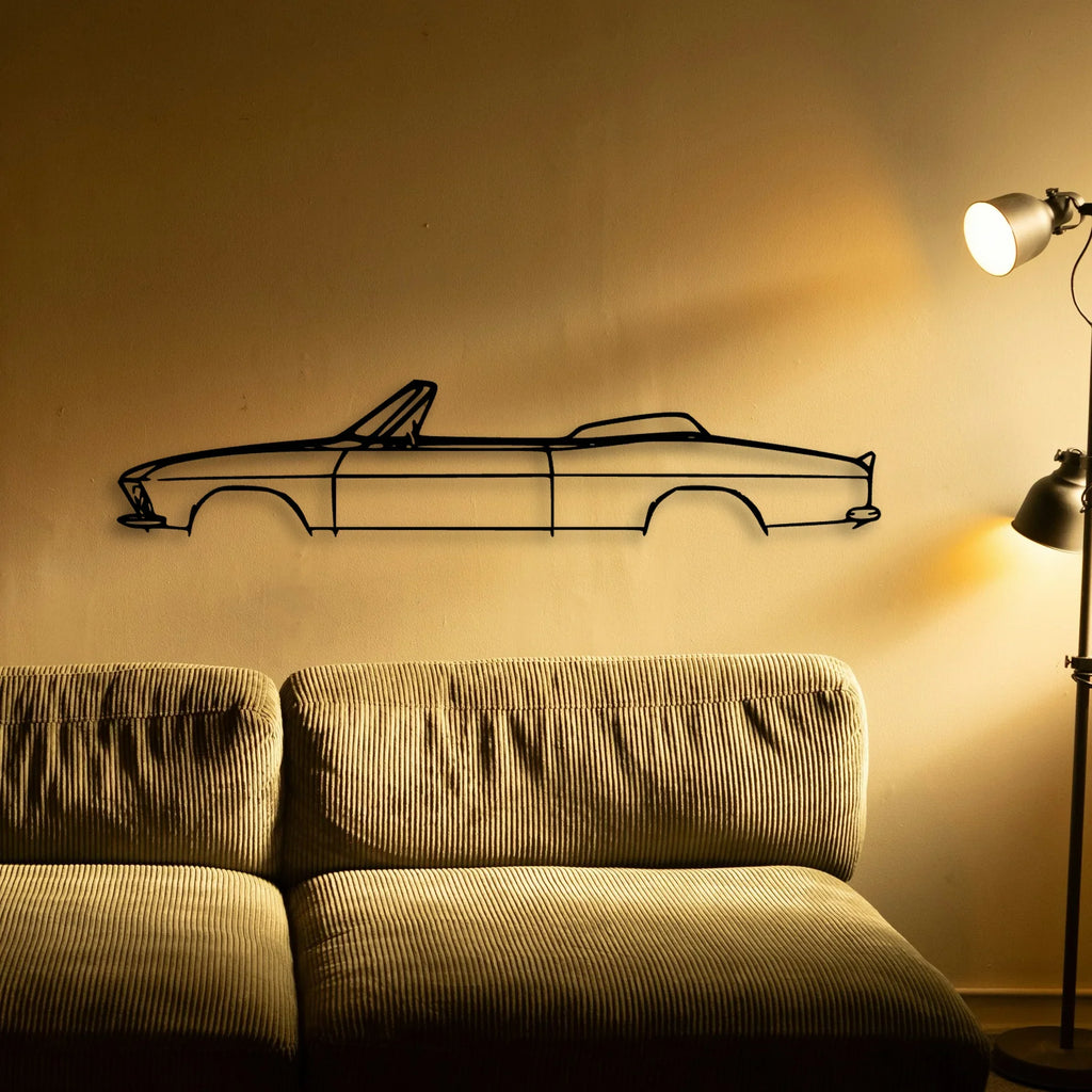 Corvair 1967 Classic Silhouette Metal Wall Art - Tinvibe