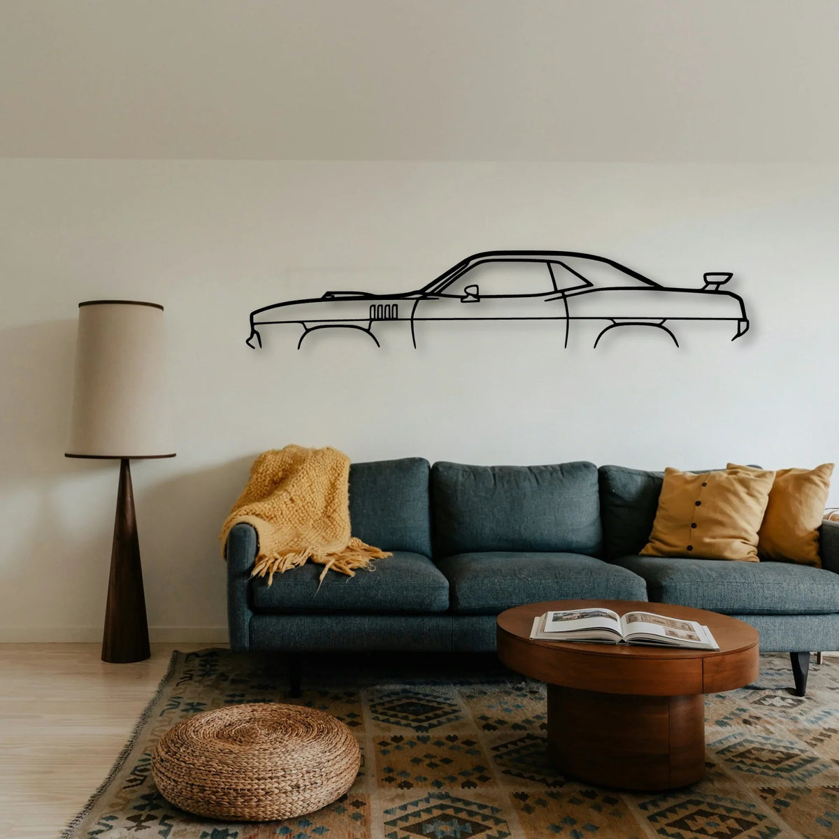 Cuda 1971 Classic Silhouette Metal Wall Art - Tinvibe