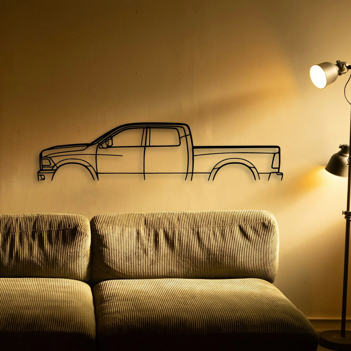 Cummins 3500 Classic Silhouette Metal Wall Art - Tinvibe