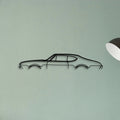 Cutlass 1968 Classic Silhouette Metal Wall Art - Tinvibe