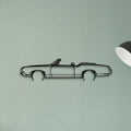Cutlass Convertible 1972 Classic Silhouette Metal Wall Art - Tinvibe