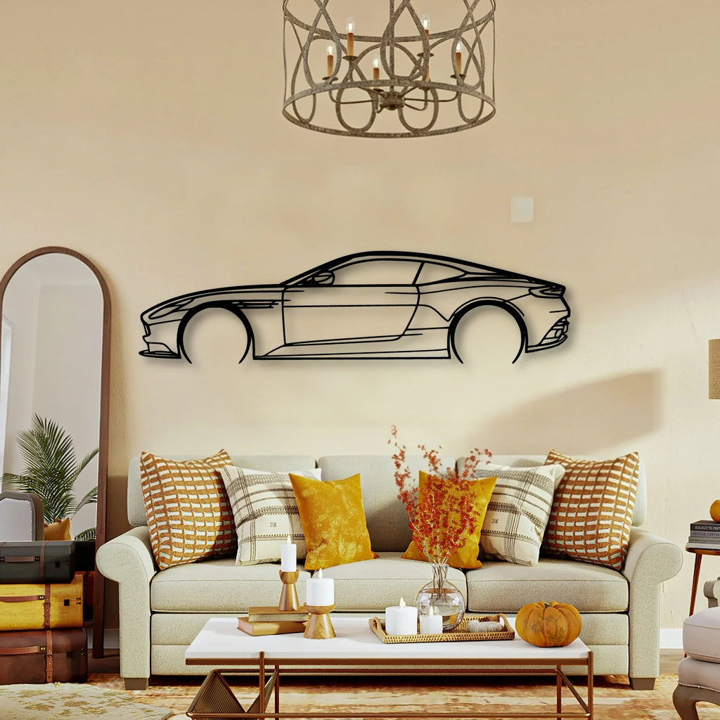 DB11 2018 2 Classic Silhouette Metal Wall Art - Tinvibe