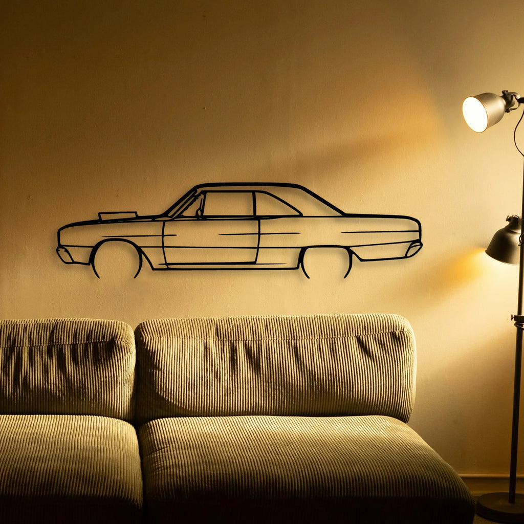 Dart 1967 Classic Silhouette Metal Wall Art - Tinvibe