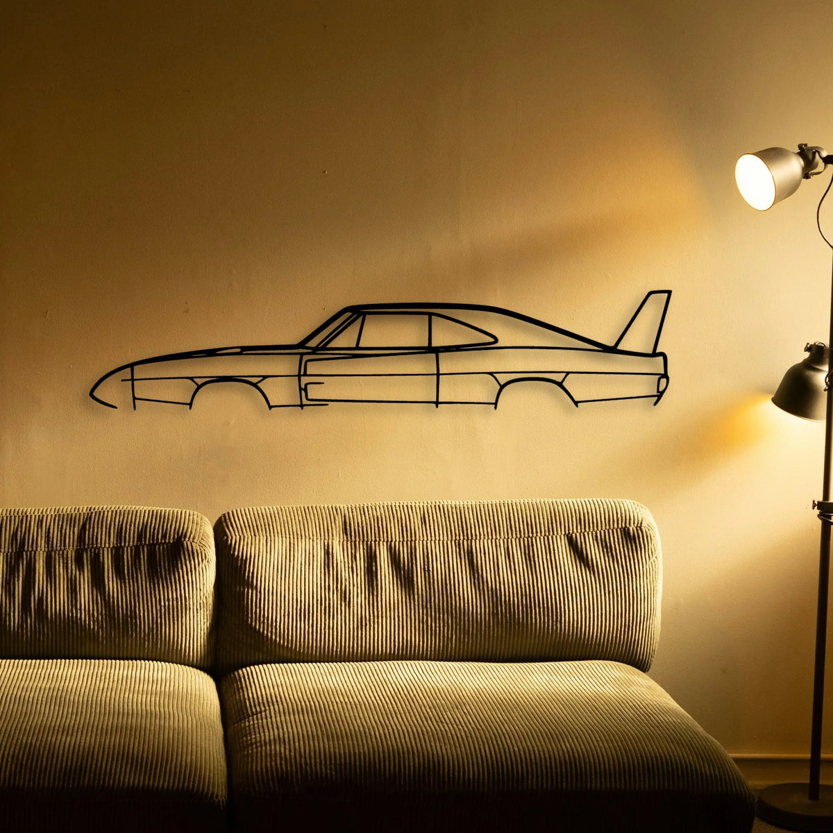 Daytona 1969 2 Classic Silhouette Metal Wall Art - Tinvibe
