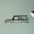Defender 90 1994 Classic Silhouette Metal Wall Art - Tinvibe