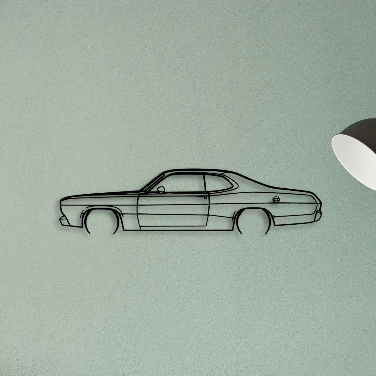 Duster 1970 Classic Silhouette Metal Wall Art - Tinvibe