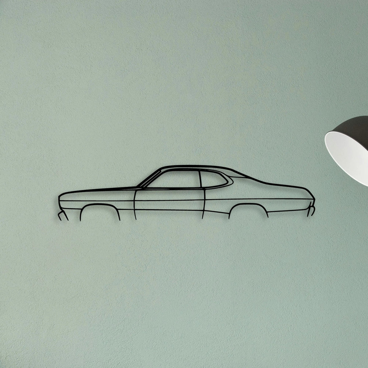 Duster 1972 Classic Silhouette Metal Wall Art - Tinvibe