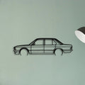 E28 1983 Classic Silhouette Metal Wall Art - Tinvibe