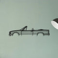 E30 325 Cabrio Classic Silhouette Metal Wall Art - Tinvibe