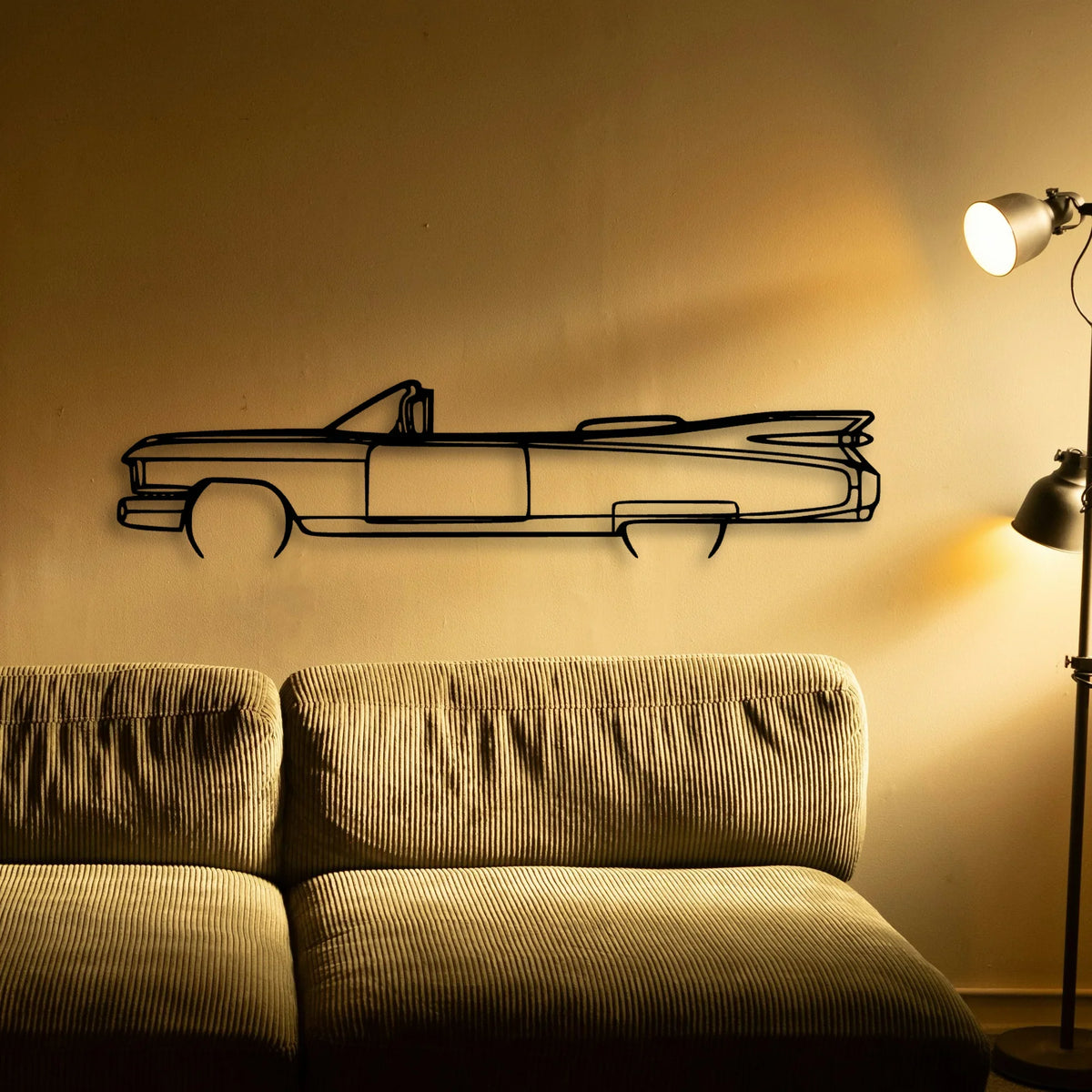Eldo Biarritz 1959 Classic Silhouette Metal Wall Art - Tinvibe