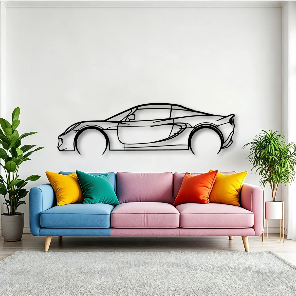 Elise 2006 Classic Silhouette Metal Wall Art - Tinvibe