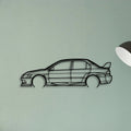 EVO VIII Widebody Classic Silhouette Metal Wall Art - Tinvibe