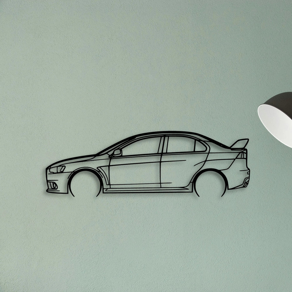 EVO X 2 Classic Silhouette Metal Wall Art - Tinvibe