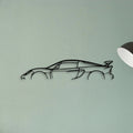 Exige 350 CUP 2017 Classic Silhouette Metal Wall Art - Tinvibe