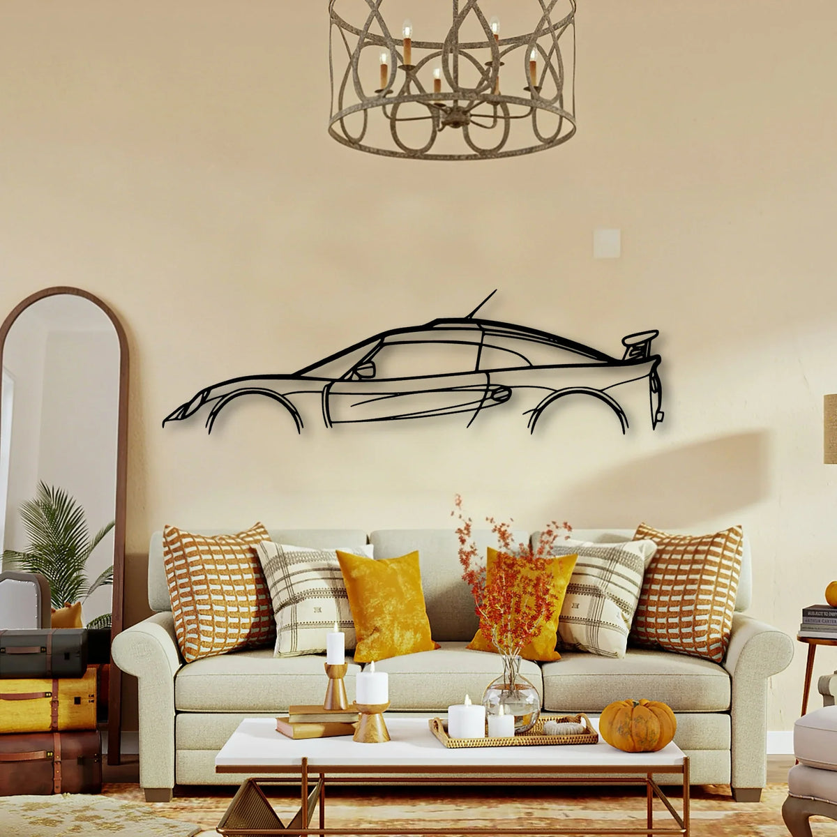 Exige S1 2000 Classic Silhouette Metal Wall Art - Tinvibe