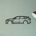 F Pace SVR 2 Classic Silhouette Metal Wall Art - Tinvibe