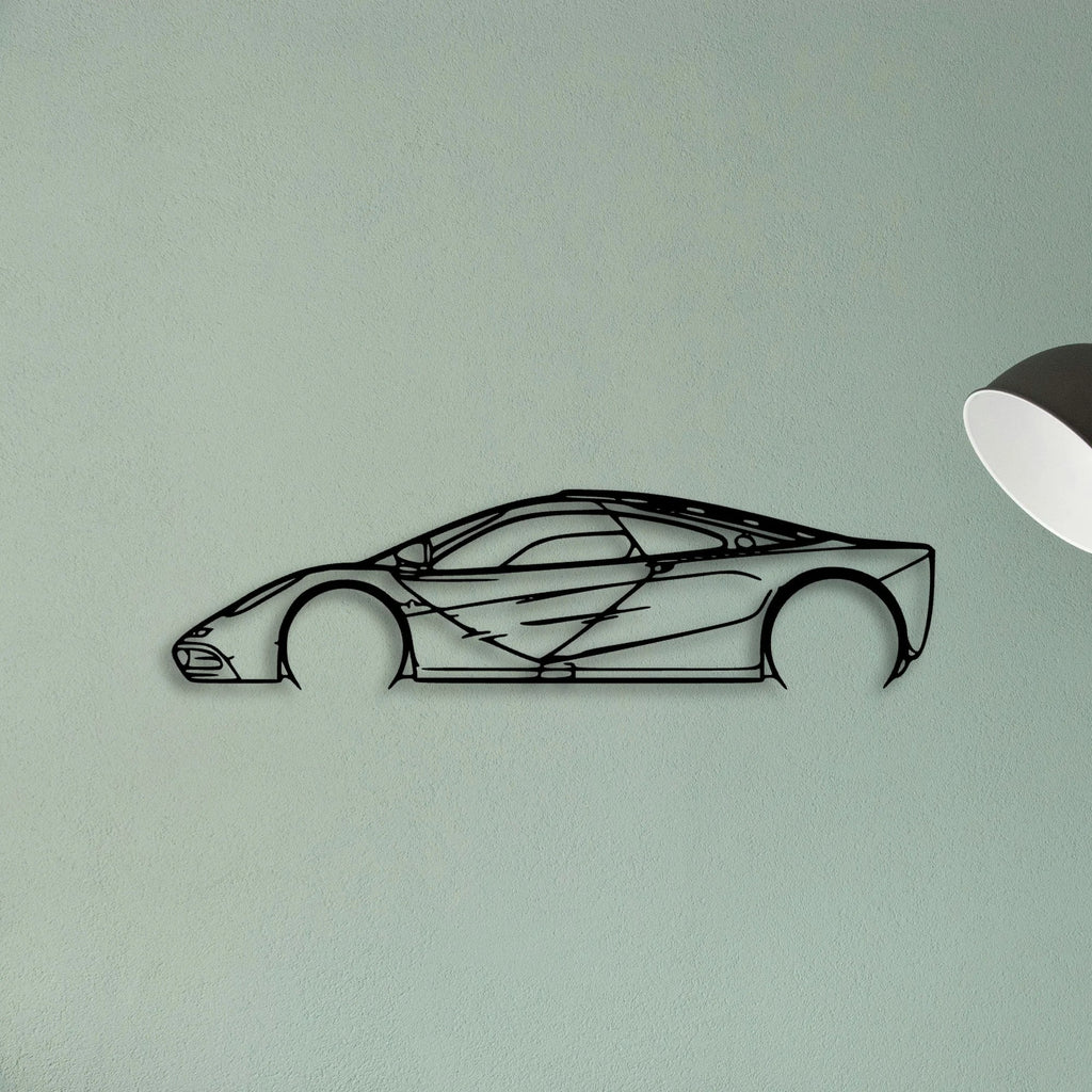 F1 1997 Classic Silhouette Metal Wall Art - Tinvibe