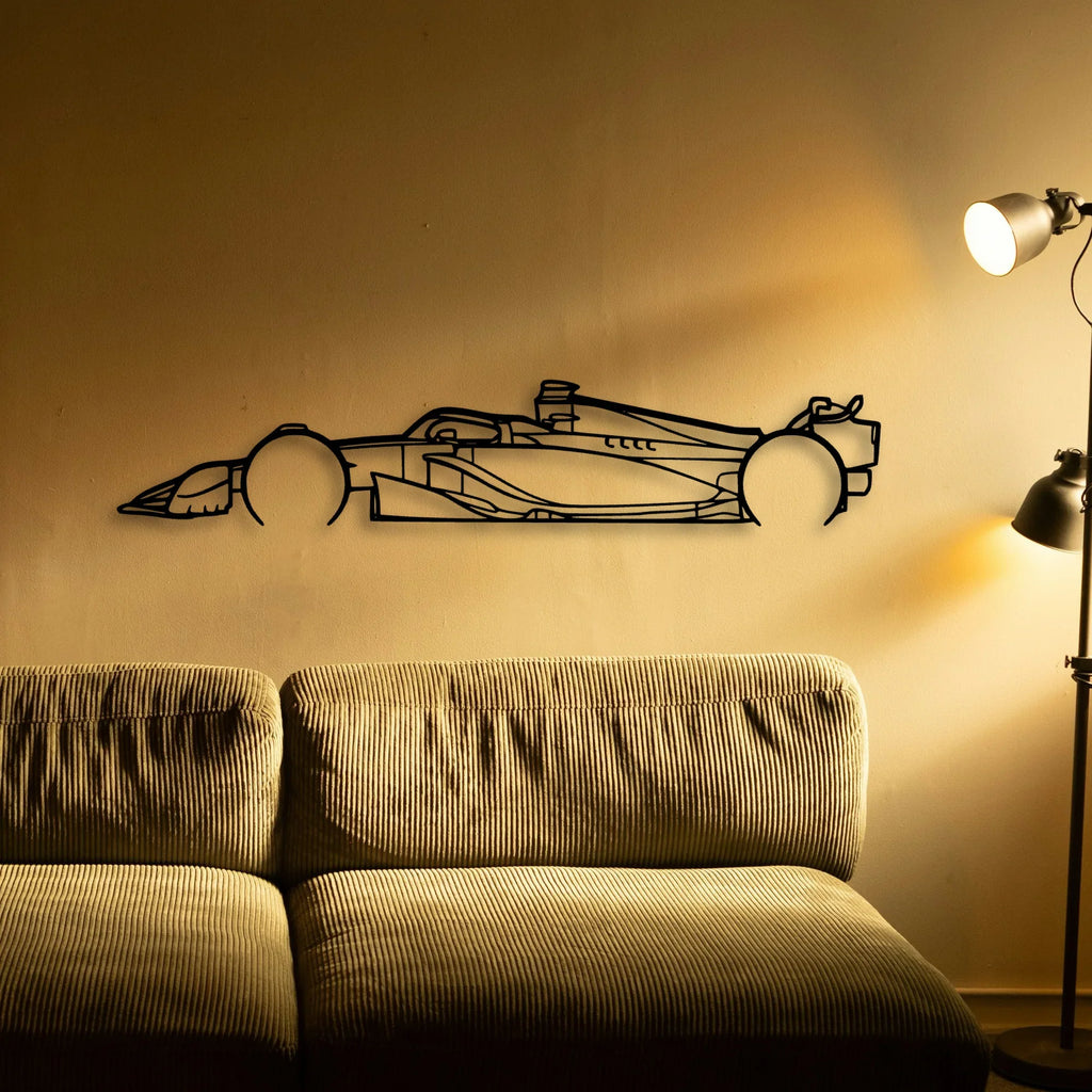 F1 2024 SF 24 Classic Silhouette Metal Wall Art - Tinvibe