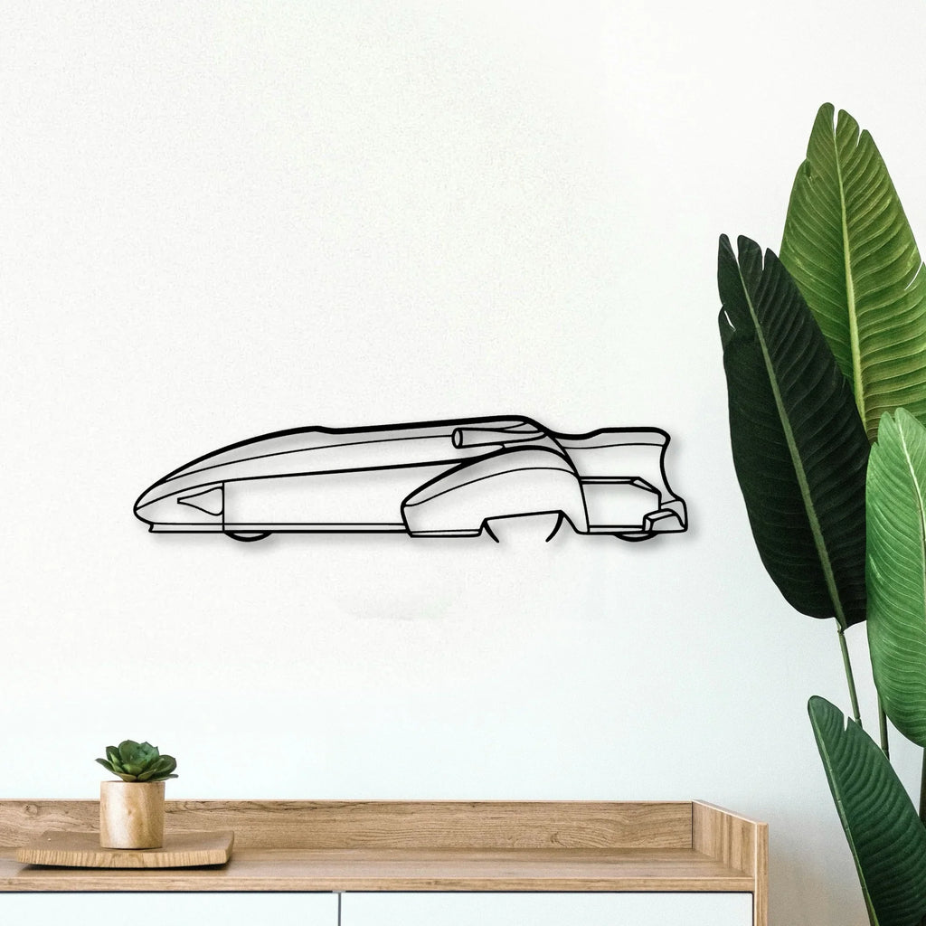 F1 Sidecar Classic Silhouette Metal Wall Art - Tinvibe