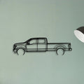 F350 2022 Platinum Classic Silhouette Metal Wall Art - Tinvibe