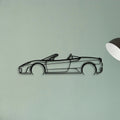 F430 Spider Classic Silhouette Metal Wall Art - Tinvibe