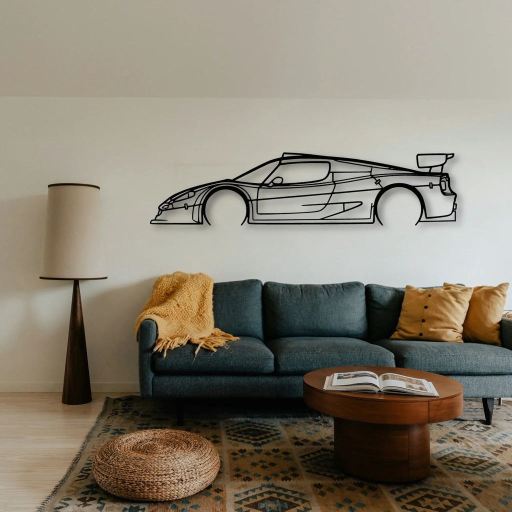 F50 GT Classic Silhouette Metal Wall Art - Tinvibe