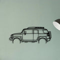 FJ Cruiser 2008 Classic Silhouette Metal Wall Art - Tinvibe
