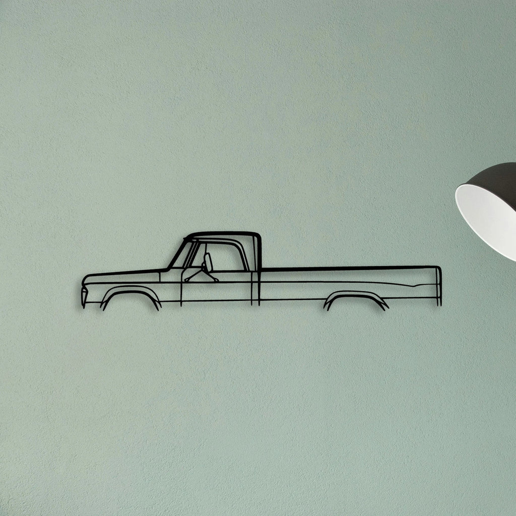 Fargo 1969 Classic Silhouette Metal Wall Art - Tinvibe